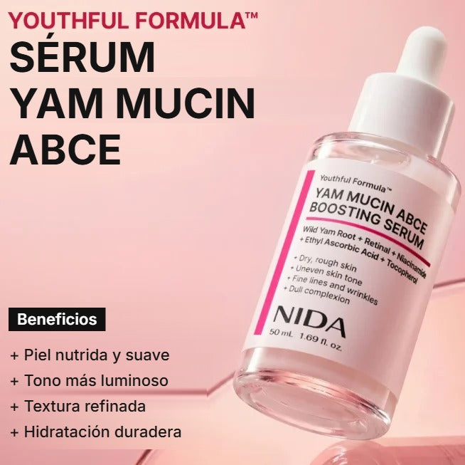 Beneficios del sérum NIDA Yam Mucin ABCE